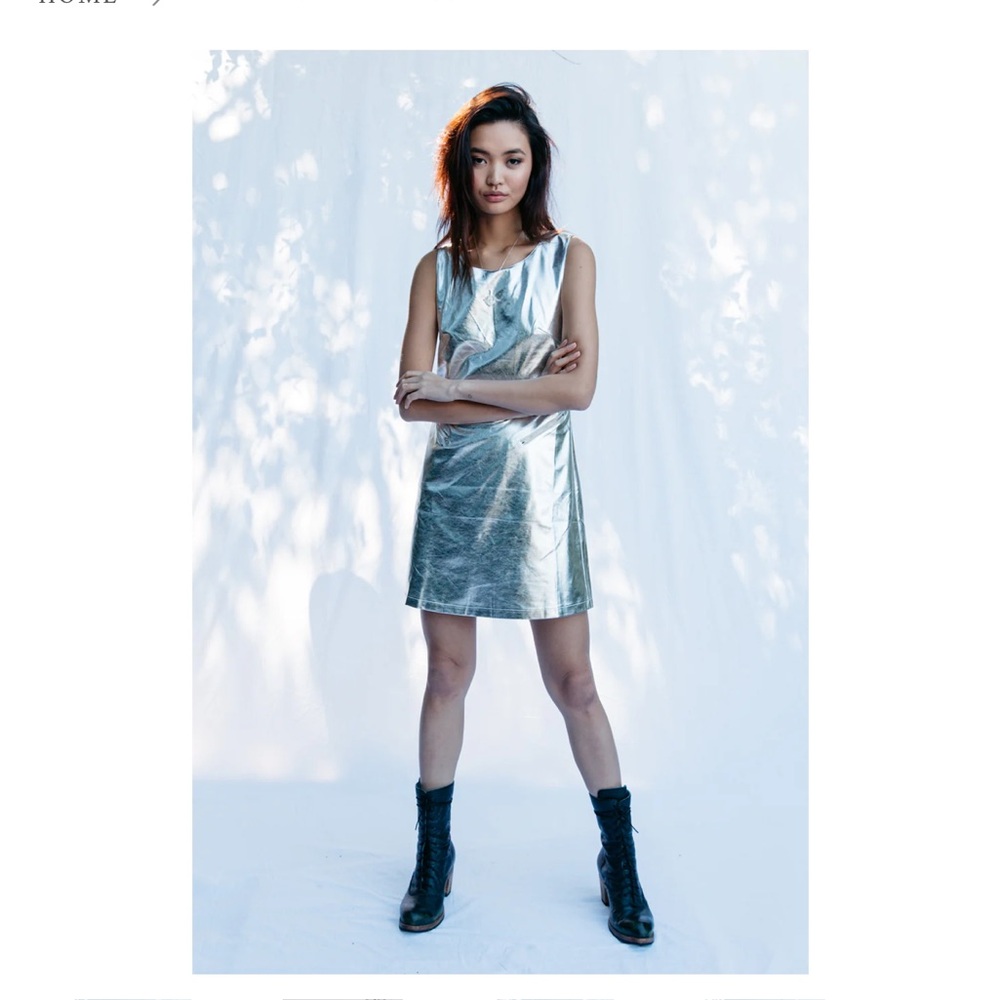 Glamorous Silver Mini Dress